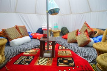 Camping in Bir Billing Valley at Camp Oak View