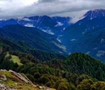 view from Hanuman garh trek in bir billing