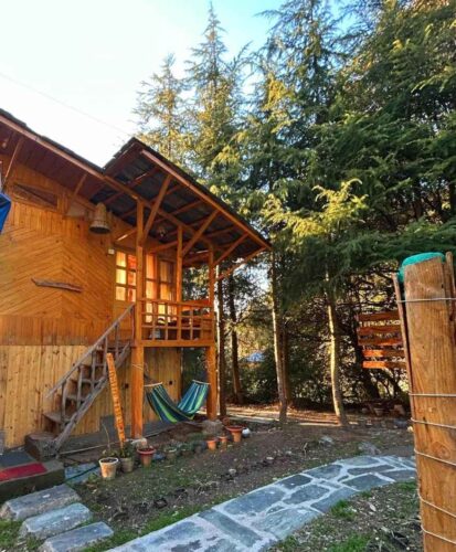 glass house cottage in Bir